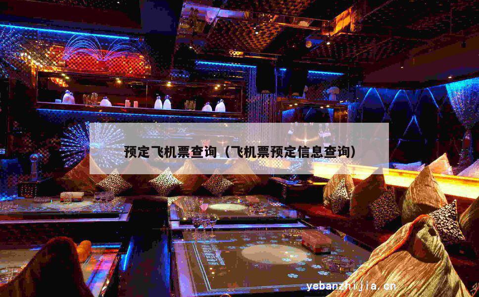 预定飞机票查询（飞机票预定信息查询）